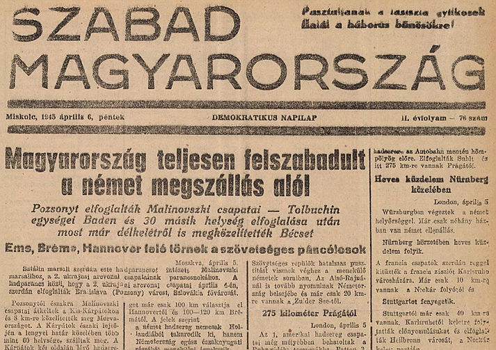 szabad magyarorszag miskolc
