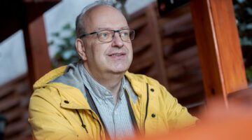 interjú Pilz Olivérrel, a Herman Ottó Gimnázium tanárával 2022. október 12-én Miskolcon., Image: 730264486, Fotó: Adrián Zoltán / 24.hu