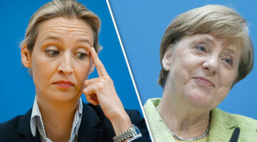 Alice Weidel and Angela Merkel 803548