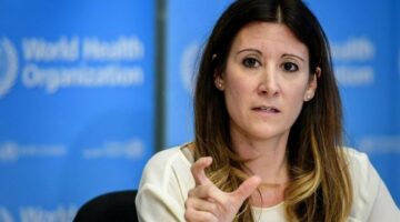 World Health Organization (WHO) Technical Lead Maria Van Kerkhove gestures as she speaks during a daily press briefing on COVID-19 virus at the WHO headquaters in Geneva on March 9, 2020. - The World Health Organization said on March 9, 2020 that more than 70 percent of those infected with the new coronavirus in China have recovered, adding that the country was "bringing its epidemic under control". (Photo by Fabrice COFFRINI / AFP) (Photo by FABRICE COFFRINI/AFP via Getty Images)