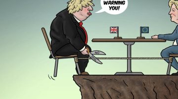 Group: ViewsEurope
Credit: ROYAARDS 
Source: Cartoon Movement - Amsterdam, Netherlands
Keywords: COLOR BREXIT BORIS JOHNSON DEAL CLIFF FALL WARNING EUROPEAN UNION EUROPE BRITAIN 121020
Provider: CartoonArts International