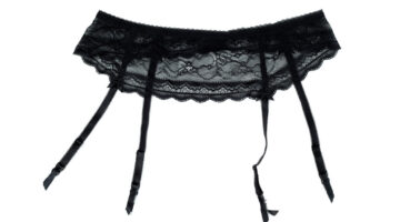 Belt stockings, Lingerie, isolate on a white background